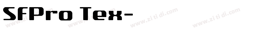 SFPro Tex字体转换